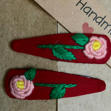 Hair Clips ❀ Firenze ❀ Fermagli Ricamati a mano