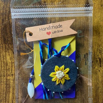 Blue Denim 🌻 Collana Ricamata a Mano 🌻