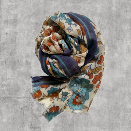 Sciarpa 100% Lana ❄️ Vintage Garden