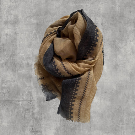 Sciarpa 100% Lana ❄️ Knitted Camel