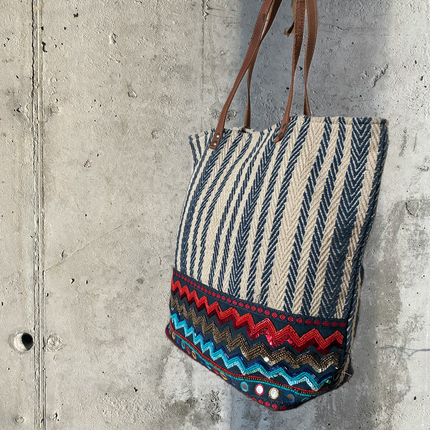 Borsa Ricamata a mano 💎 Zig Zag