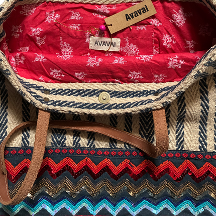 Borsa Ricamata a mano 💎 Zig Zag