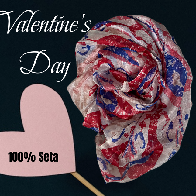 Foulard 100% Seta ❤️ Cherry