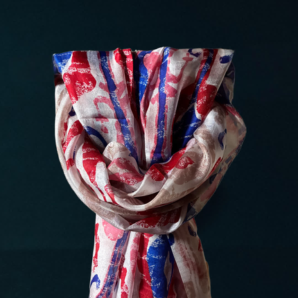 Foulard 100% Seta ❤️ Cherry
