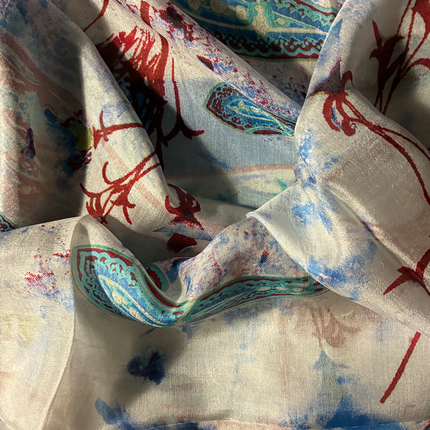 Foulard 100% Seta ❤️ Pompadour