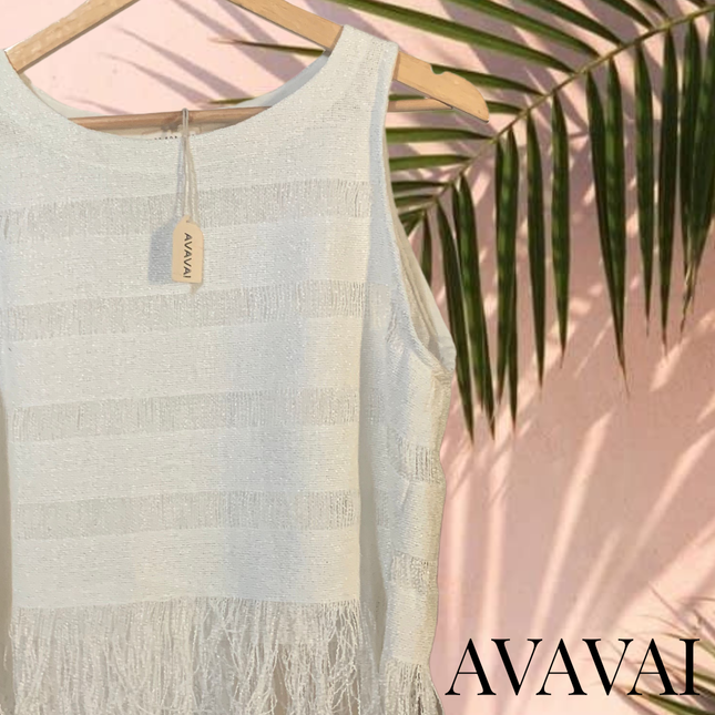 Top in cotone grezzo 🌱 Avorio