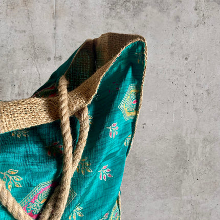 The Silkie Shopper Bag + Scrunchie ★ Esmeralda