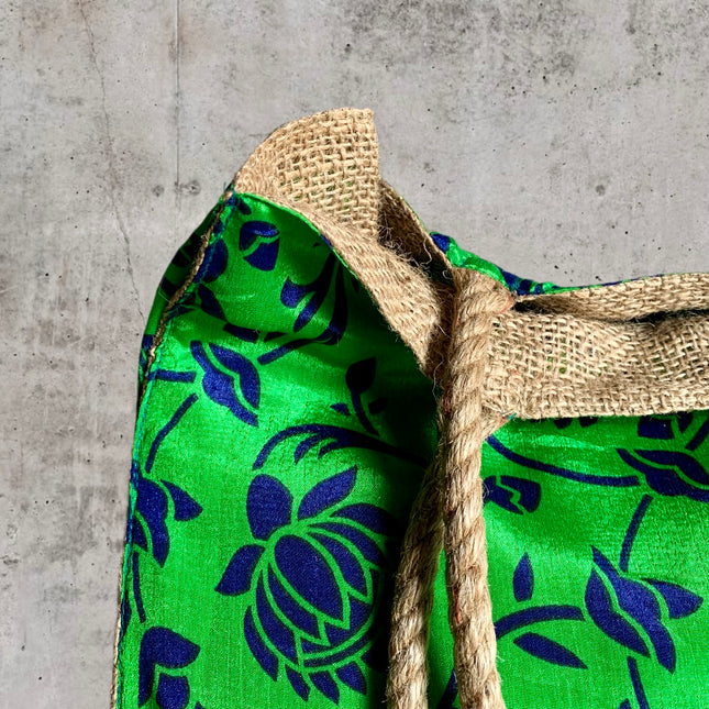 The Silkie Shopper Bag + Scrunchie  ★ Verde Rabbioso