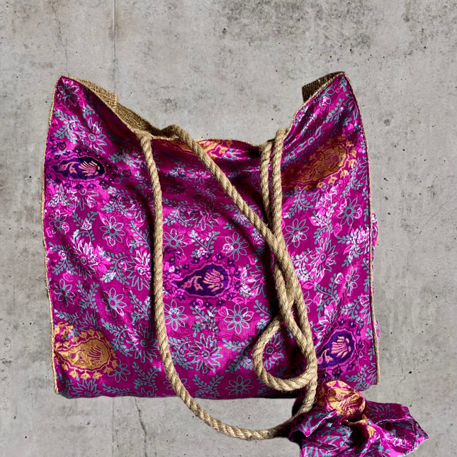 The Silky Shopper Bag + Scrunchie ★ Magic Purple