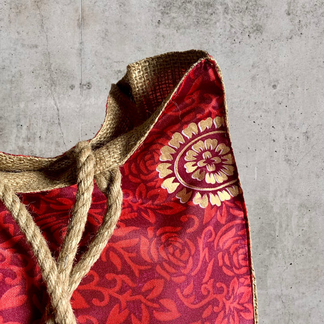 The Silky Shopper Bag + Scrunchie ★ Roses