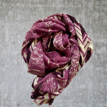 Sciarpa 100% Lana ❄️ Freccia Viola