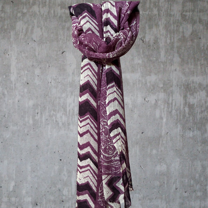 Sciarpa 100% Lana ❄️ Freccia Viola