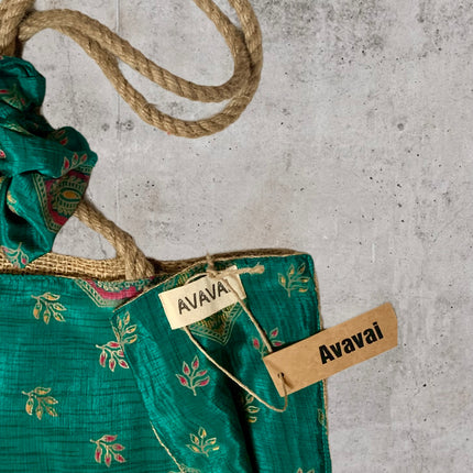 The Silkie Shopper Bag + Scrunchie ★ Esmeralda