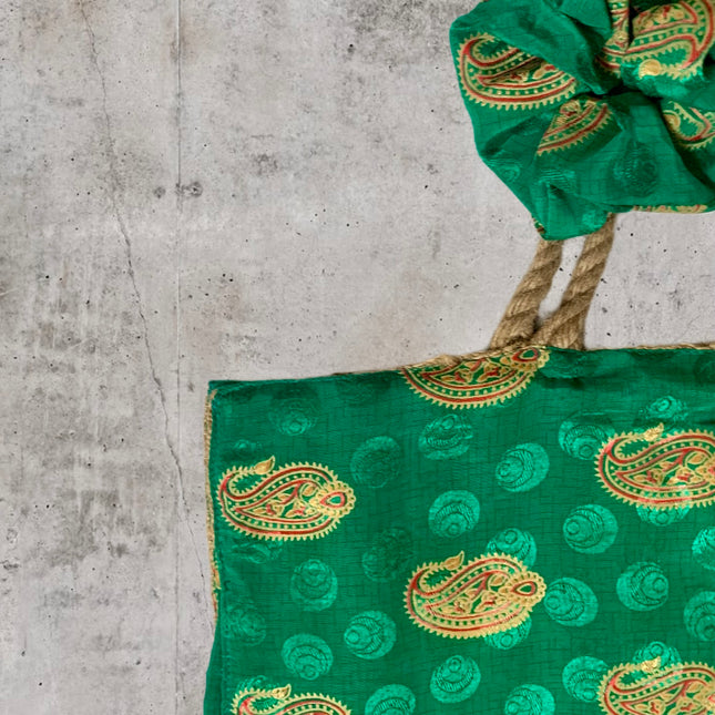 The Silky Shopper Bag + Scrunchie ★ Jade