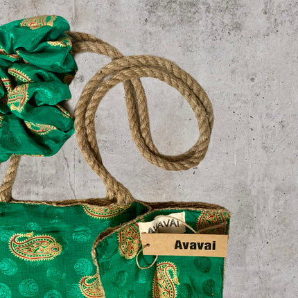The Silky Shopper Bag + Scrunchie ★ Jade
