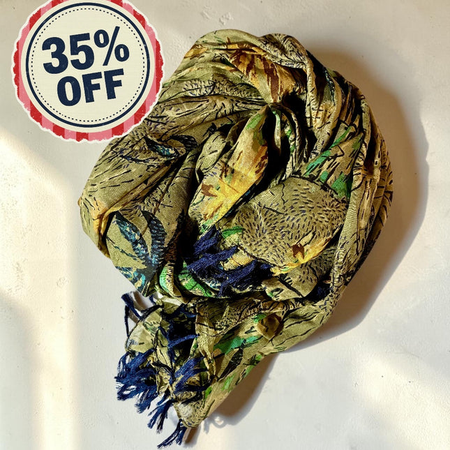 Sciarpa/ Beach Sarong Cotone ★ Forest