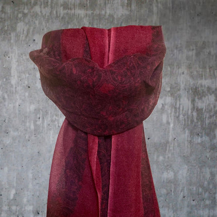 Sciarpa 100% Lana ❄️ Vino Rosso