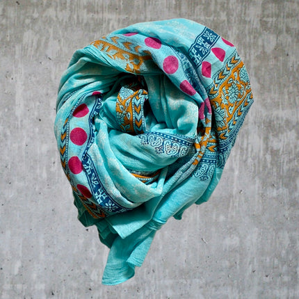 Sciarpa/ Beach Sarong Cotone ★ Turquoise