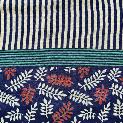 Sciarpa/ Beach Sarong Cotone ★ Blue Leaf