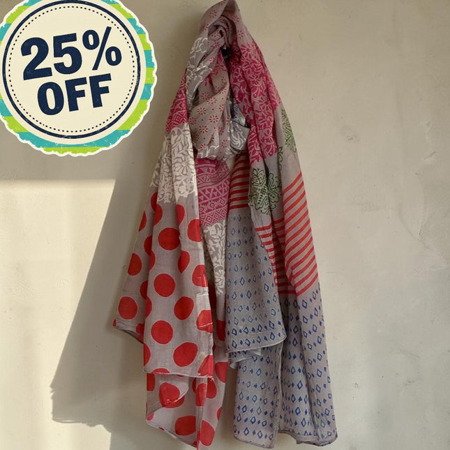 Sciarpa/ Beach Sarong Cotone ★ Red Dot