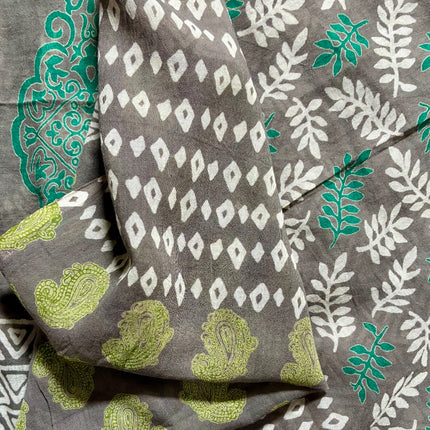 Sciarpa/ Beach Sarong Cotone ★ Green Leaf
