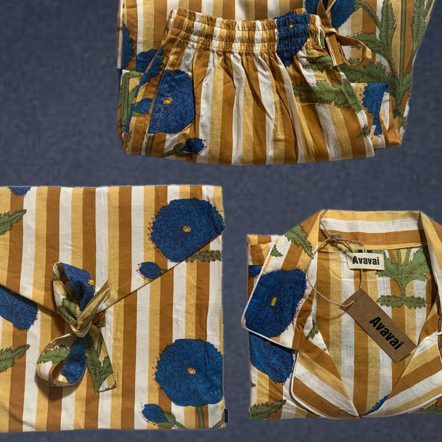 Pigiama Lungo 🍁 Blue Lily