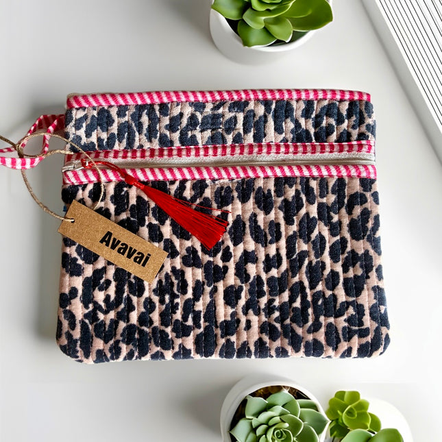 Mini bag / Clutch in Velluto ☆ Animal Print