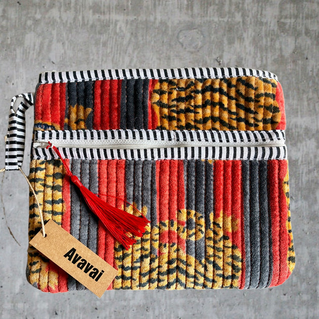 Mini Bag / Cutch in velluto ☆ Bengal Tiger