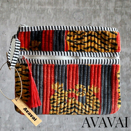 Mini Bag / Cutch in velluto ☆ Bengal Tiger