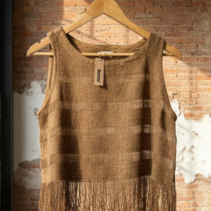 Top in cotone grezzo Naturale 🌱 Senape