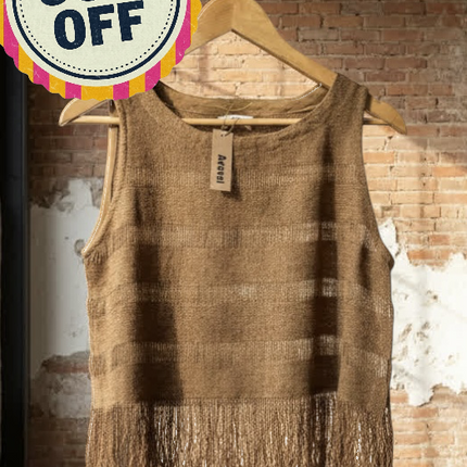 Top in cotone grezzo Naturale 🌱 Senape