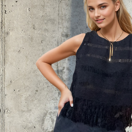 Top Cotone Grezzo Naturale 🌱 Nero