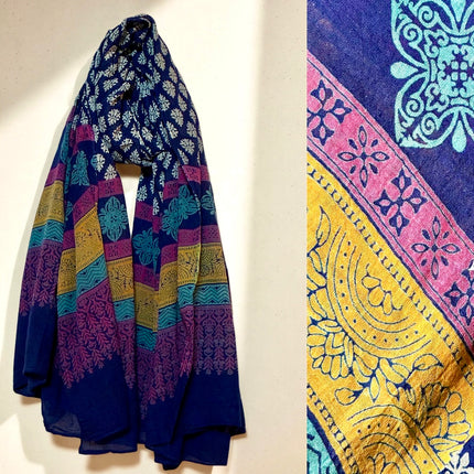 Sciarpa/ Beach Sarong Cotone ★ Indigo