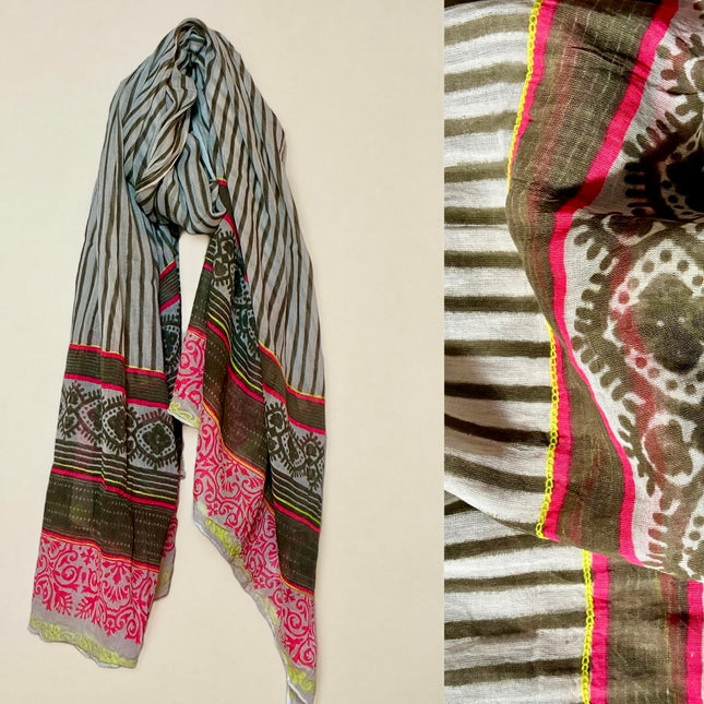 Sciarpa/ Beach Sarong Cotone ★ Fluo