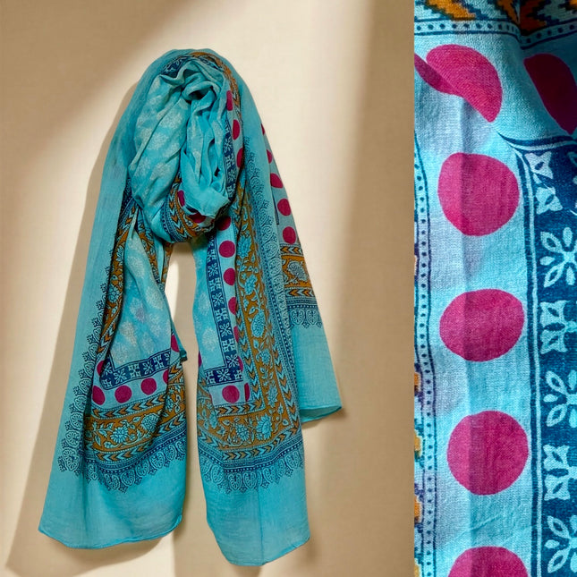 Sciarpa/ Beach Sarong Cotone ★ Turquoise