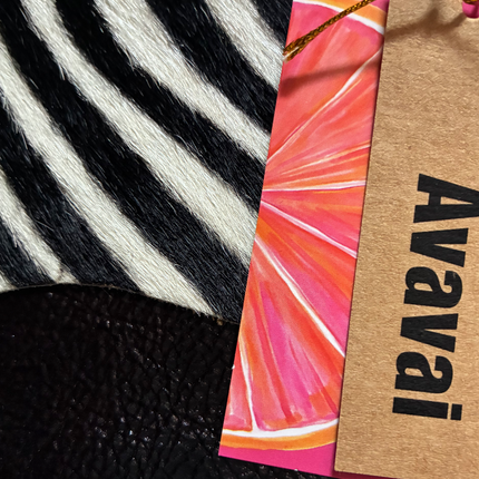 Leather Bag   🐾 Zebra su nero