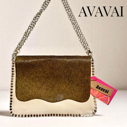 Borsa a tracolla in pelle ★ Ivory