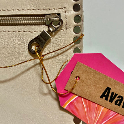 Leather Bag 🐾 marrone su avorio