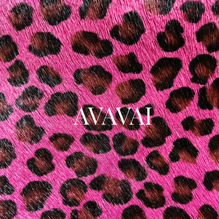 Leather bag  🐾 Leopardo Fucsia su Argento