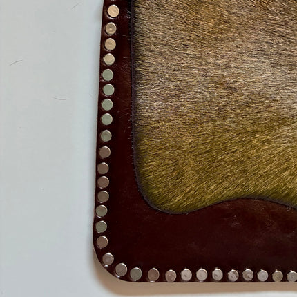Leather Bag 🐾 Marrone verdastro su Bordeaux