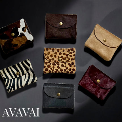 Portacarte/ portamonete in pelle 🐾 Zebra