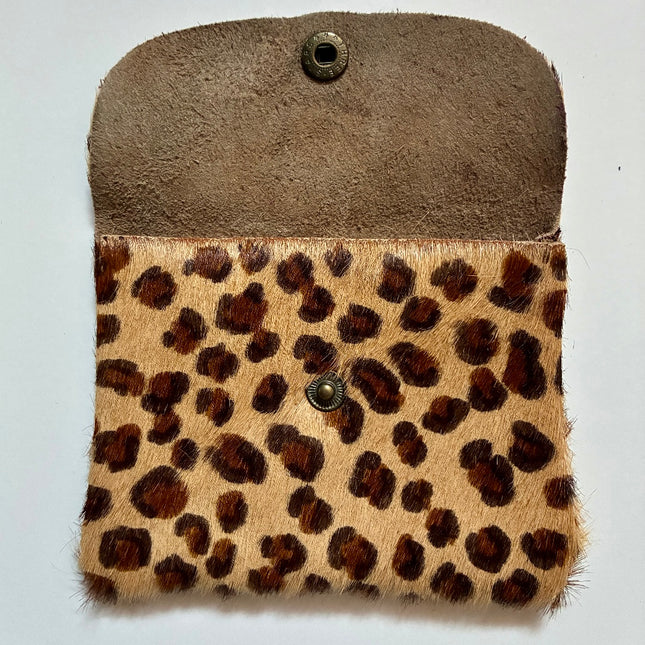 Portacarte/ portamonete in pelle 🐾 Cheetah