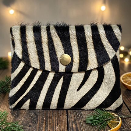 Portacarte/ portamonete in pelle 🐾 Zebra