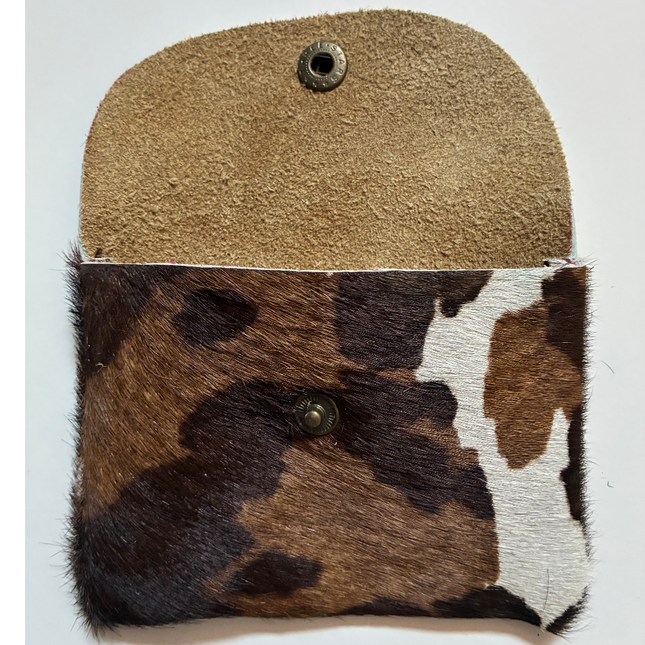 Portacarte/ portamonete in pelle 🐾 Mucca