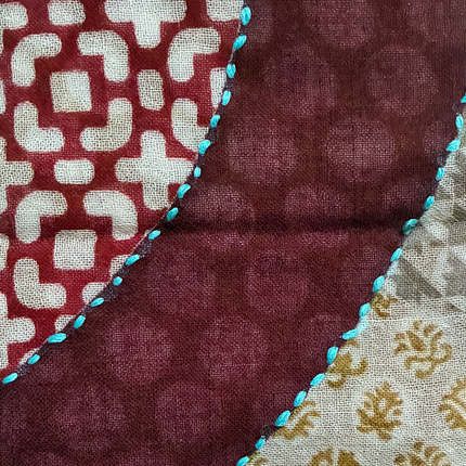 Sciarpa 100% Lana, Ricamata a mano ❄️ Xmas