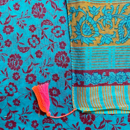 Sciarpa/ Beach Sarong Cotone ★ Bagru2