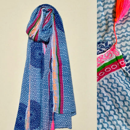 Sciarpa/ Beach Sarong Cotone ★ Neon Trim