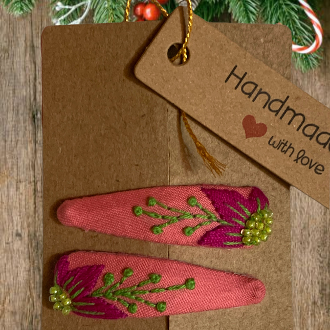 Hair Clips ❀ Gatsby ❀ Fermagli Ricamati a mano