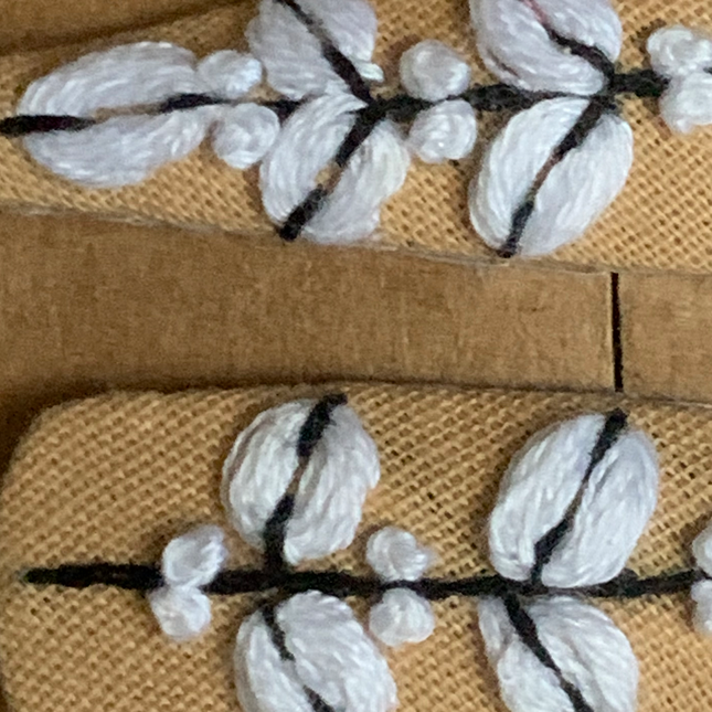 Hair Clips ❀ Cotton Drops  ❀ Fermagli Ricamati a mano