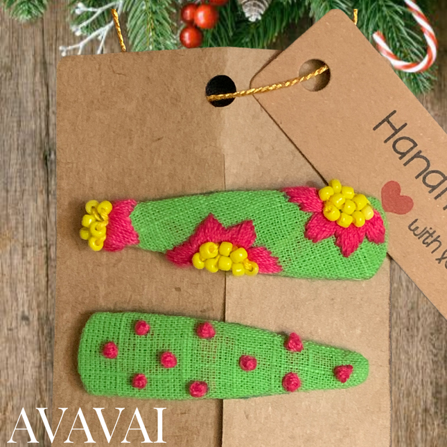 Hair Clips ❀ Rio ❀ Fermagli Ricamati a mano